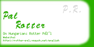 pal rotter business card